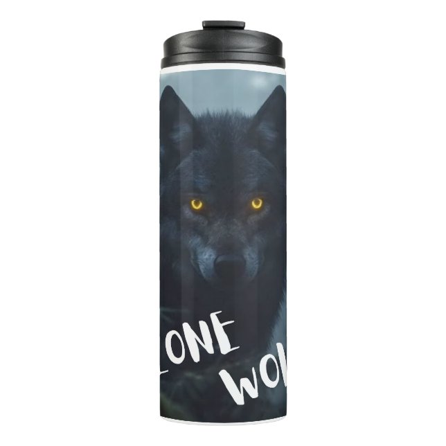 LONE Wolf Design Thermosbecher (Vorderseite)