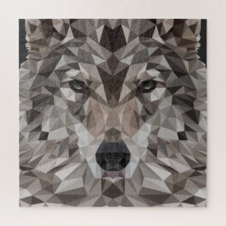 Lone Wolf Geometric Portrait