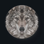 Lone Wolf Geometric Portrait Pappteller<br><div class="desc">Erinnern Sie sich oder jemand Sie Liebe, dass "Sie genug" mit diesem Lone Wolf Bild. Man braucht nicht die Zustimmung der Menge und kann selbst entscheiden. Seien Sie unerbittlich unabhängig. Dieser geometrische Wolf stellt ihre Herausforderung. Ein echter Alpha, der ihrem Rudel treu ist. Sie ist gefährlich für jeden außerhalb ihres...</div>