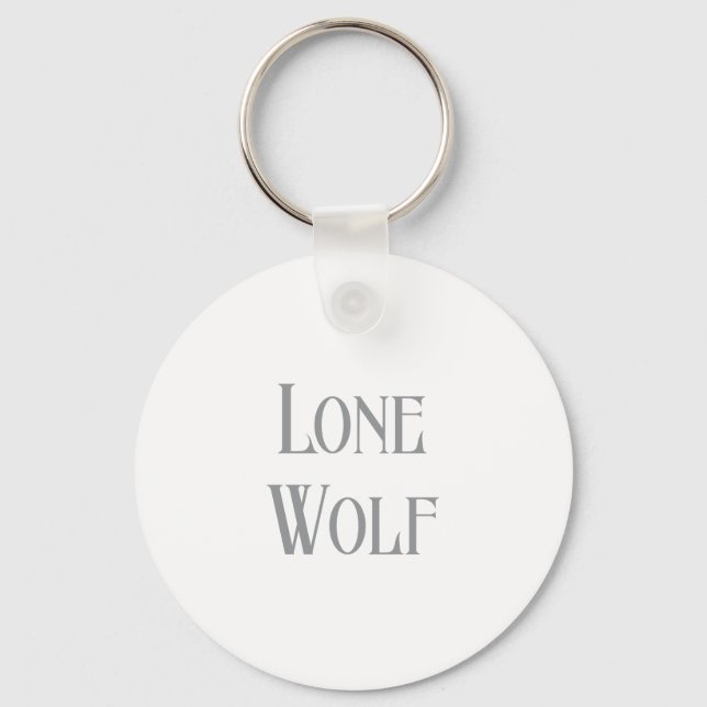Lone Wolf Male Sigma Modern Minimalist Schlüsselanhänger (Vorderseite)