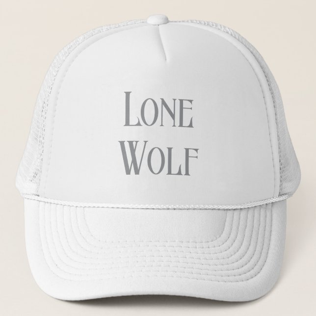 Lone Wolf Male Sigma Modern Minimalist Truckerkappe (Vorderseite)