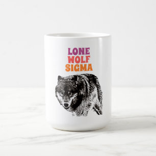 Lone Wolf Male Sigma Modern Minimalistisch Kaffeetasse