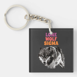 Lone Wolf Male Sigma Modern Minimalistisch Schlüsselanhänger