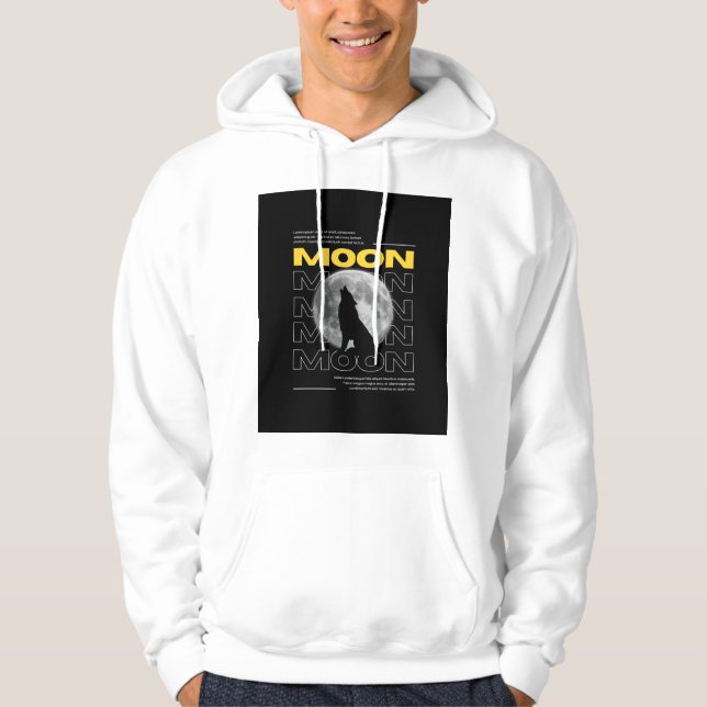 Lone Wolf Moonlight Custom Hoodie (Vorderseite)