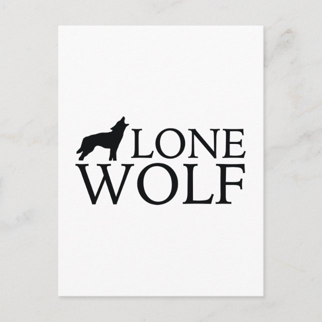Lone Wolf Postkarte (Vorderseite)