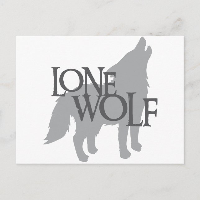 LONE WOLF POSTKARTE (Vorderseite)