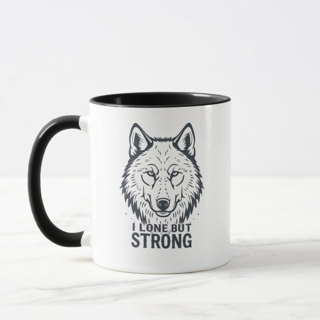Lone Wolf Strength and Resilience Tasse (Links)
