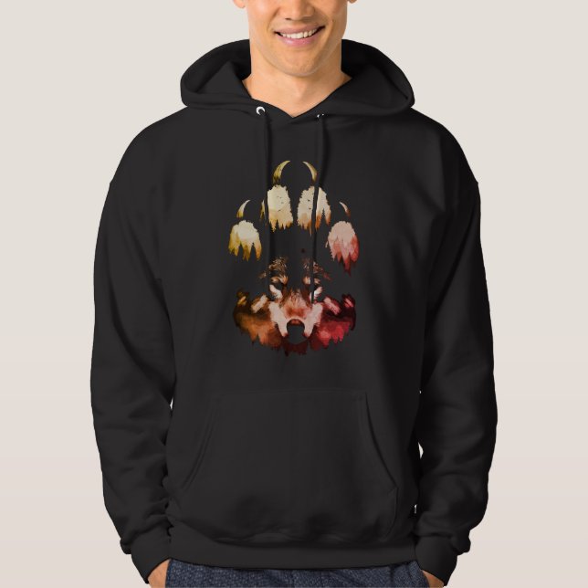 Lone Wolf. Wildes Soul Hoodie (Vorderseite)