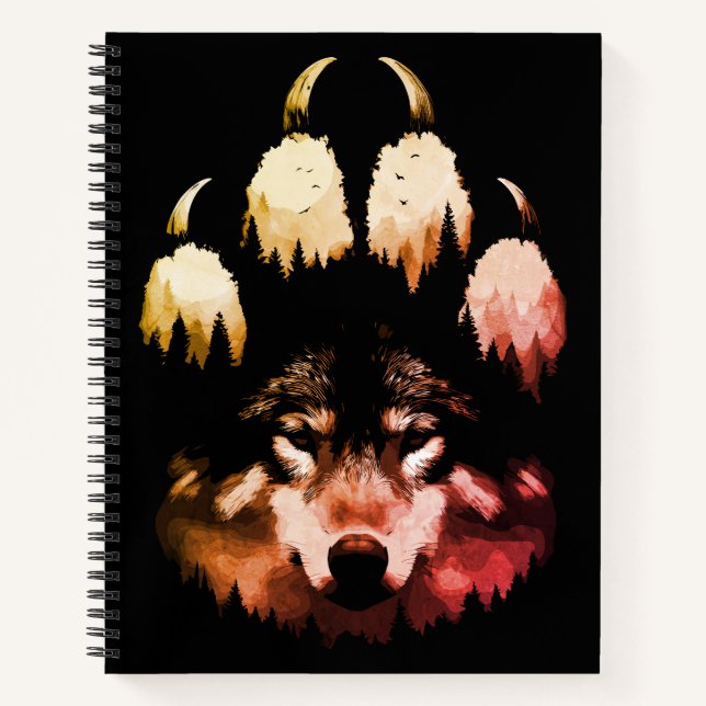 Lone Wolf. Wildes Soul Notizbuch (Vorderseite)