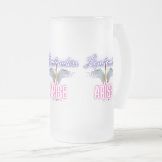Lonelandaises se lève - Mug de verre givrée (Devant droit)