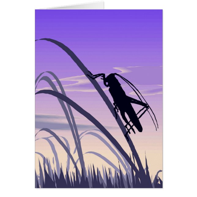 Lonely Cricket Card (Vorne)