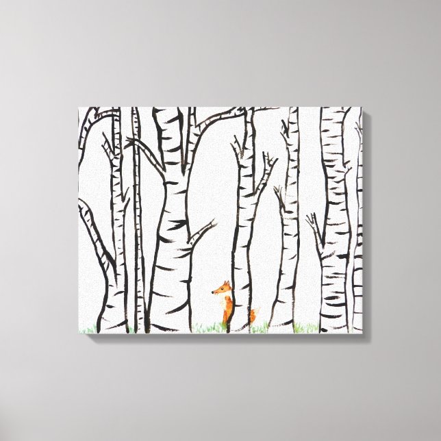 Lonely Fux Leinwanddruck (Vorderseite)