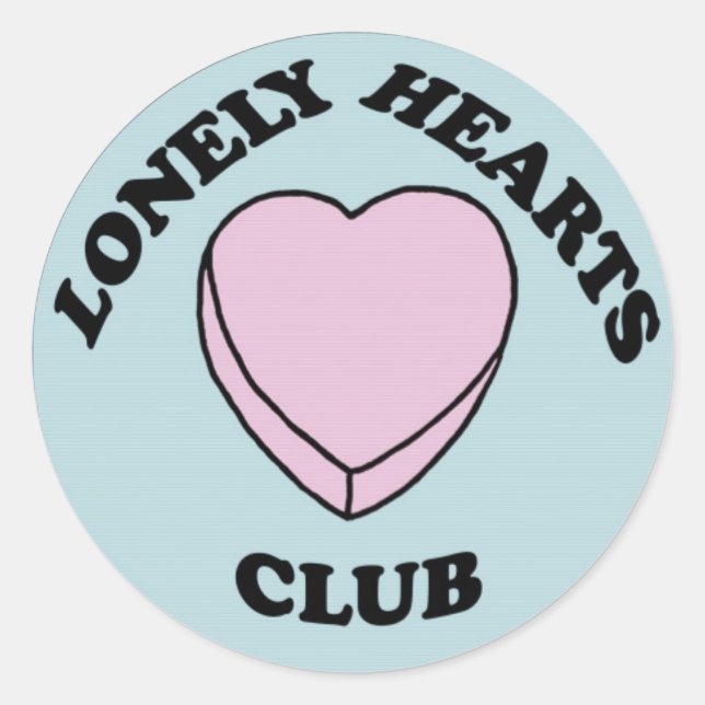 Lonely Hearts Club Aufkleber (Vorderseite)