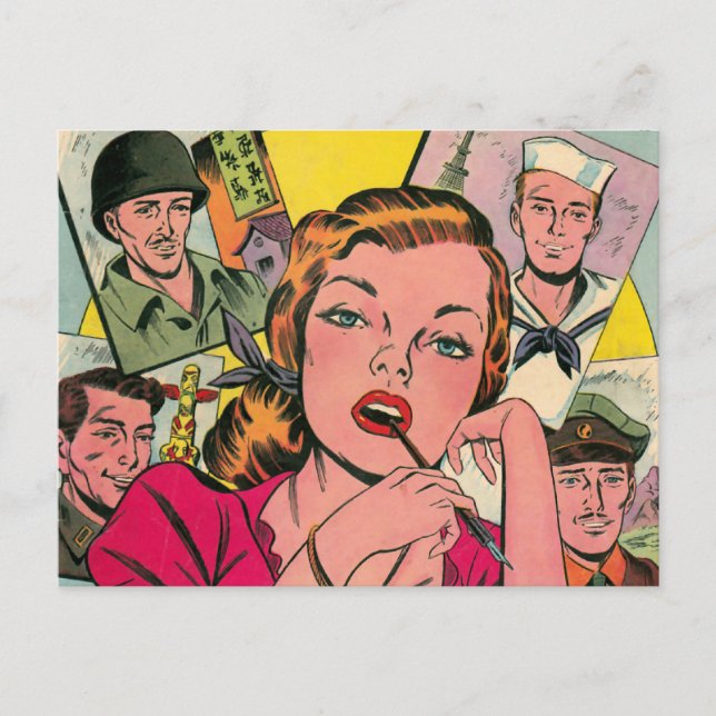 Lonely Hearts Postkarte (Vorderseite)