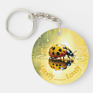Lonely Lovely Porte - clé acrylique Ladybug