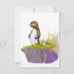 Lonely Otter Mitteilungskarte