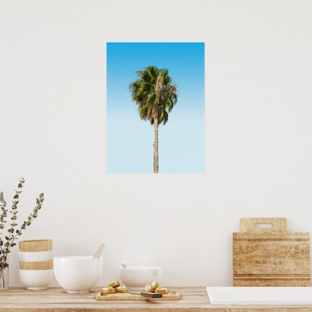 Lonely palm tree poster (Küche)