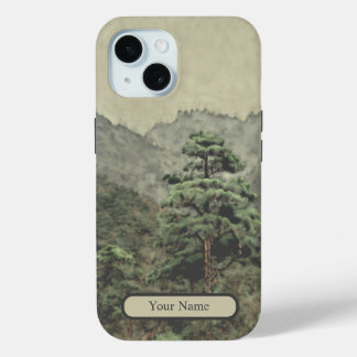 Lonely Pine Watercolor Landschaft Case-Mate iPhone Hülle