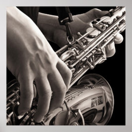 Lonely Sax Poster