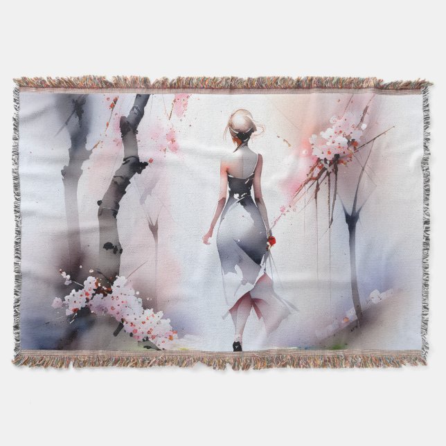 Lonely Woman Walking Decke (Vorderseite)