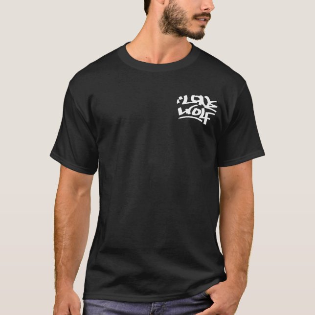 LoneWolf weißes Taschen-T-Shirt T-Shirt (Vorderseite)