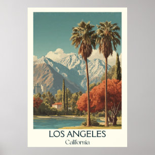 Long Beach California Art Print City Beach Sky Poster