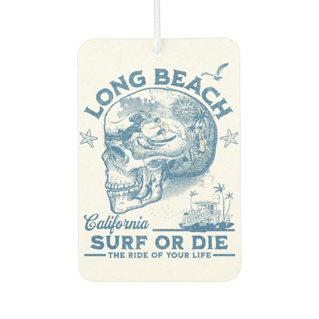 Long Beach California Autolufterfrischer (Vorderseite)