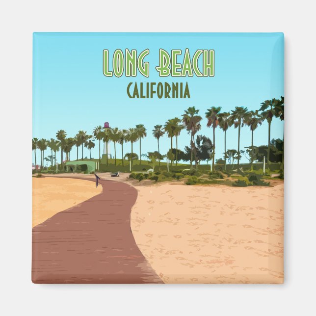 Long Beach California Magnet (Vorne)