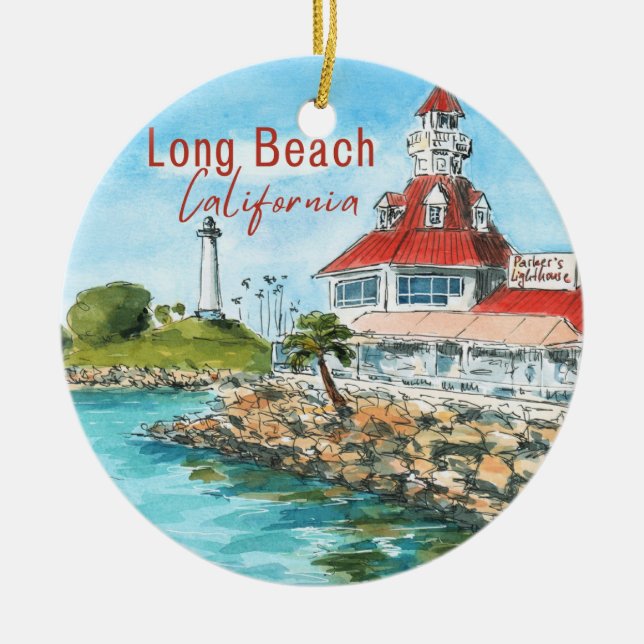 Long Beach California Ornament (Vorne)