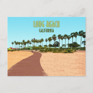 Long Beach California Postkarte