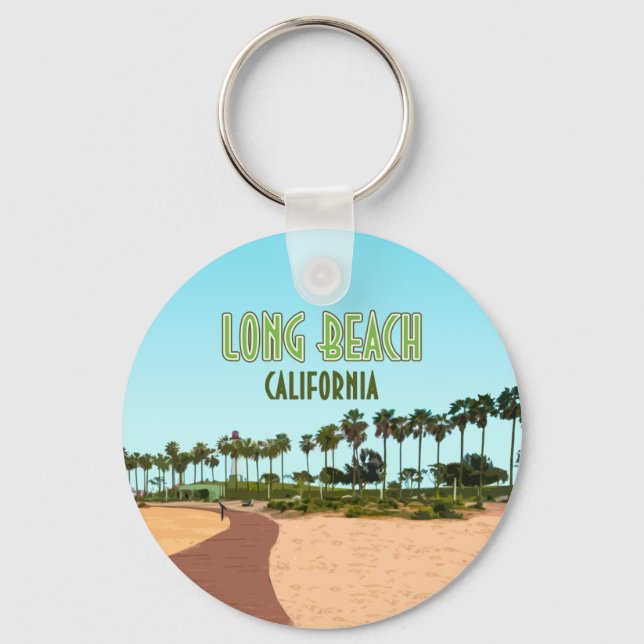 Long Beach California Schlüsselanhänger (Vorderseite)