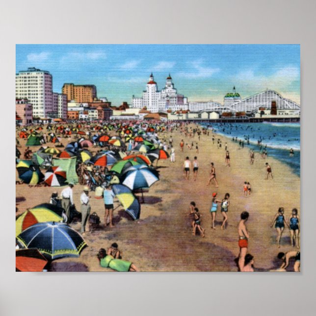 Long Beach California Vintag Poster (Vorne)