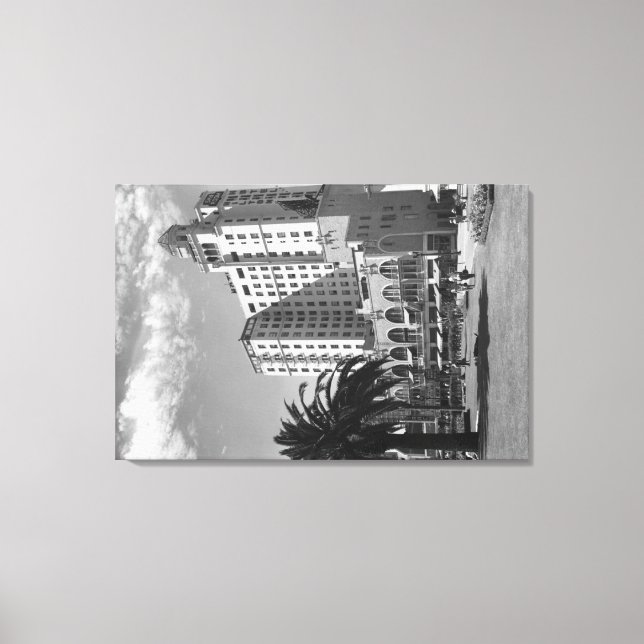 Long Beach, California Wilton Hotel Fotograf Leinwanddruck (Vorderseite)