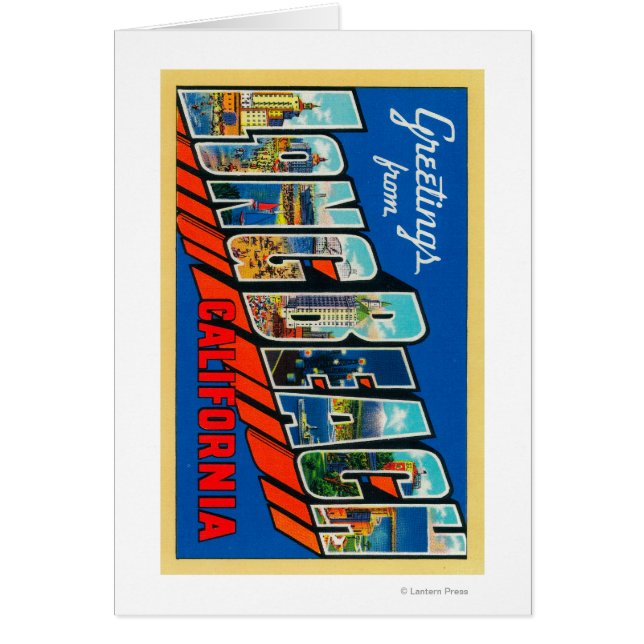 Long Beach, Californie - Grandes Lettres Scènes 2 (Devant)