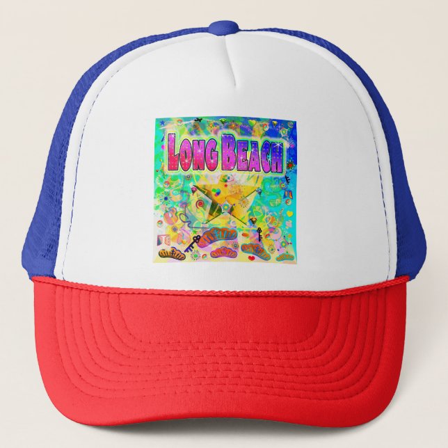 Long Beach Epoch Hour Hat Truckerkappe (Vorderseite)