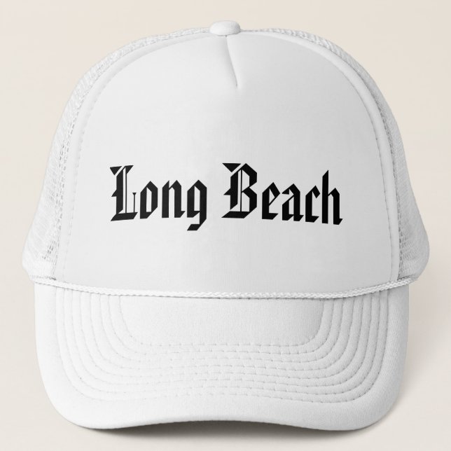 Long Beach Fernlastfahrer-Kappe Truckerkappe (Vorderseite)