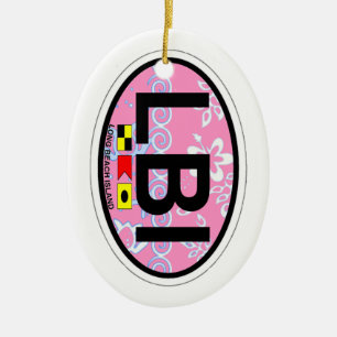 Long Beach Insel Keramik Ornament