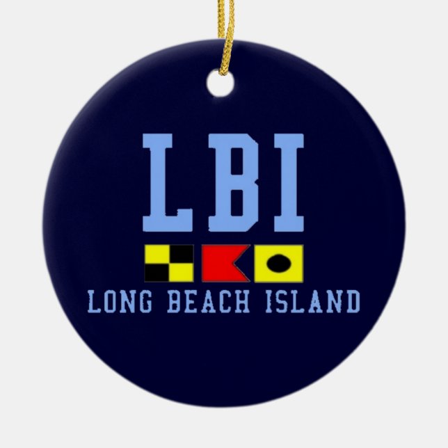 Long Beach Insel Keramikornament (Vorne)