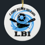Long Beach Insel Keramikornament<br><div class="desc">Long Beach Insel New-Jersey.</div>