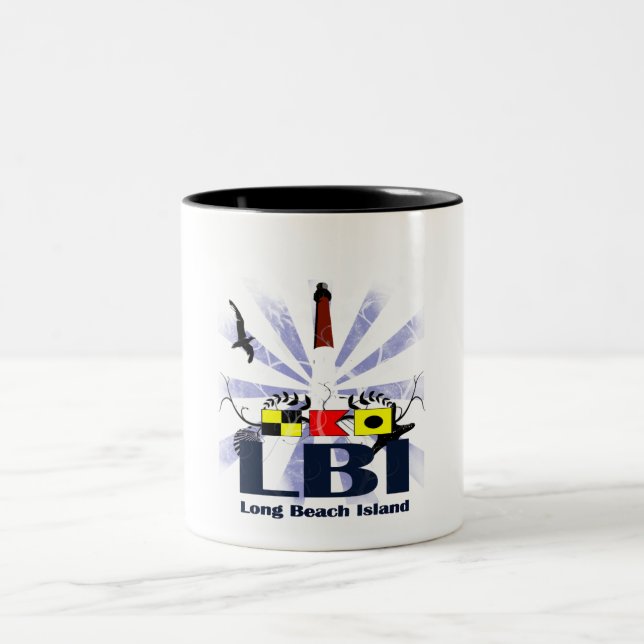 Long Beach Insel Zweifarbige Tasse (Mittel)
