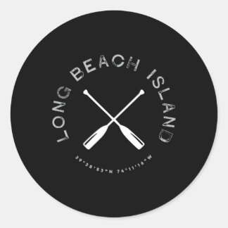 Long Beach Island Lbi New Jersey Runder Aufkleber