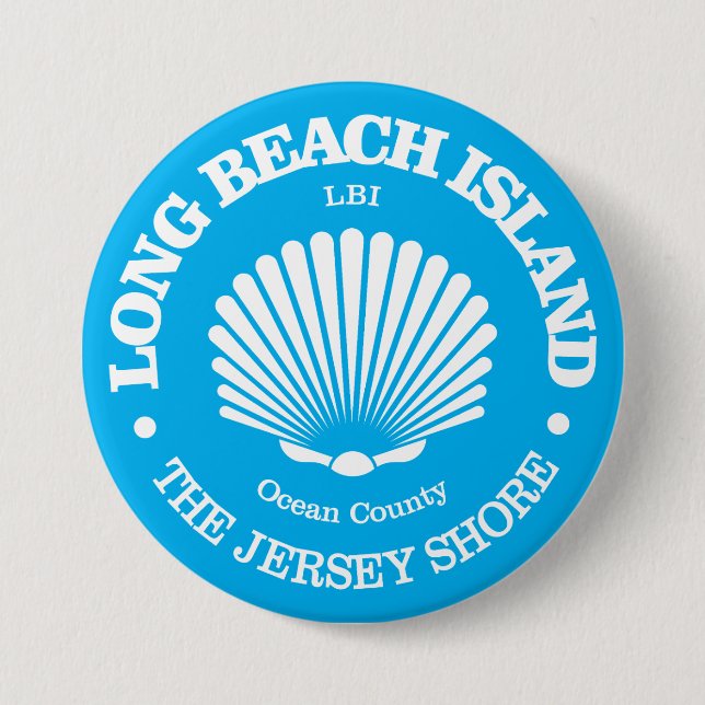 Long Beach Island (Muschel) Button (Vorderseite)