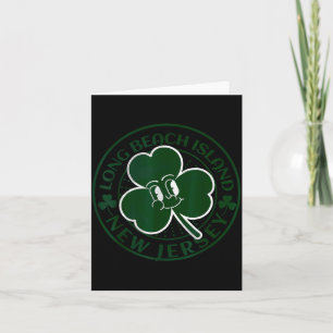 Long Beach Island New Jersey Irischer Shamrock Nj Karte