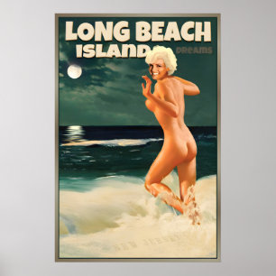 Long Beach Island New Jersey Küste Marilyn Monroe Poster