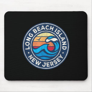 Long Beach Island New Jersey Nj Vintage nautisch W Mousepad