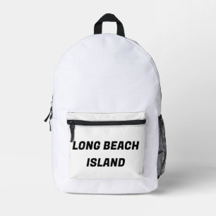 LONG BEACH ISLAND RÜCKSACK BEDRUCKTER RUCKSACK