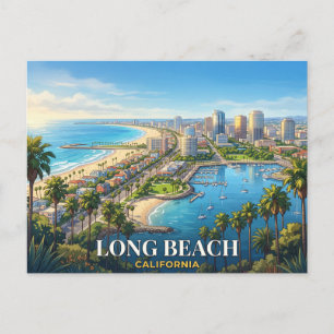 Long Beach Kalifornien Reise Postkarte