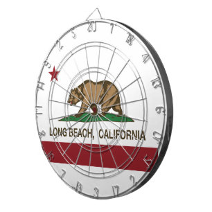 Long Beach Kalifornien Republik-Flagge Dartscheibe