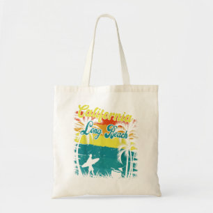 Long Beach Kalifornien Strand Retro Vintage Sonnen Tragetasche