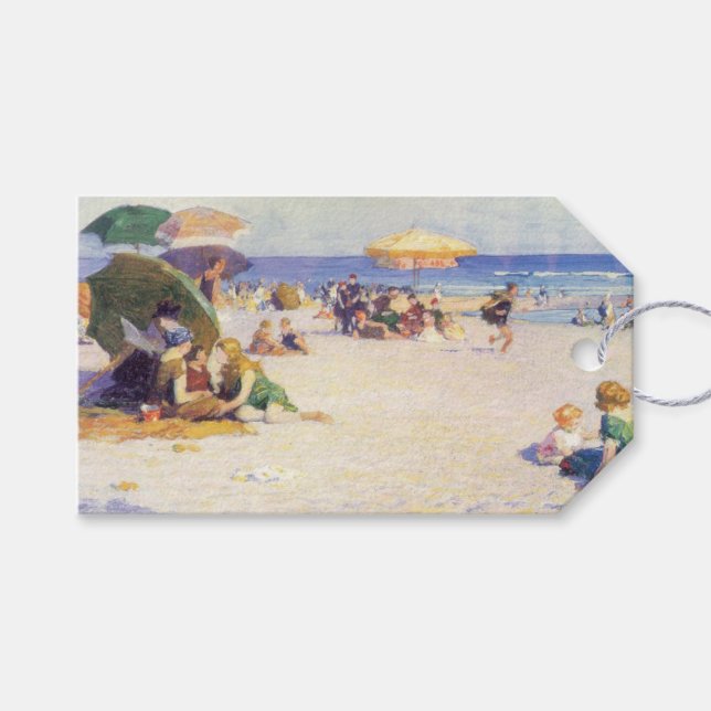 Long Beach (New Yorker Staat) Geschenkanhänger (Vorderseite (Horizontal))